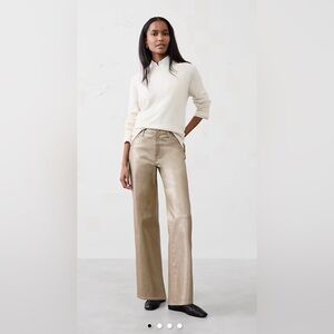 Banana Republic Factory Straight High Rise Metallic Pants